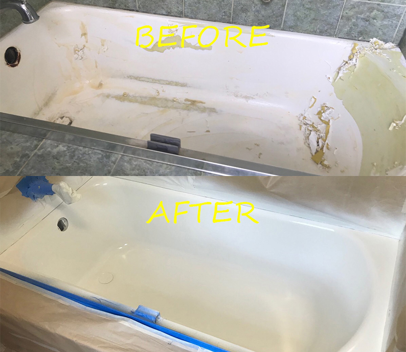 Before & after reglazing in New York — 5