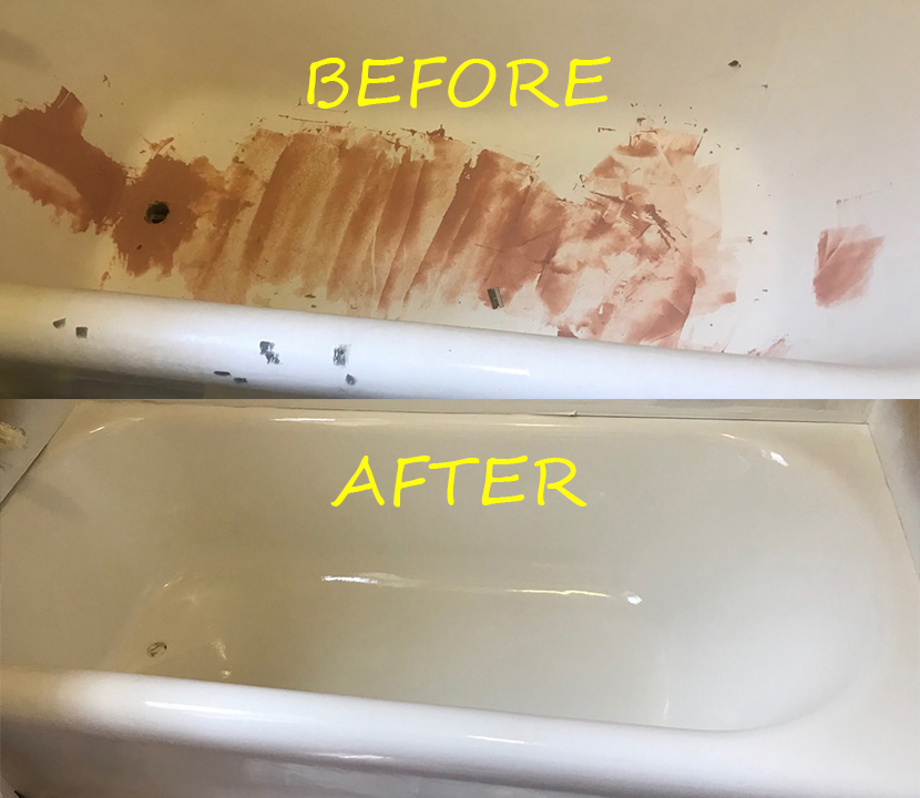 Before & after reglazing in New York — 6