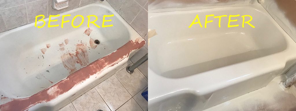 Before & after reglazing in New York — 17