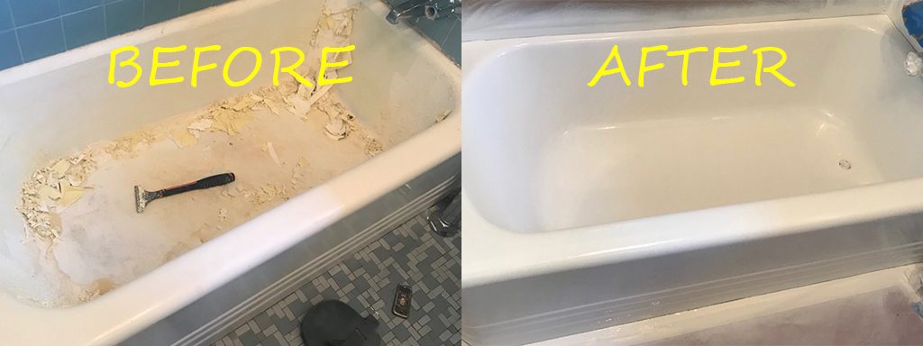 Before & after reglazing in New York — 18