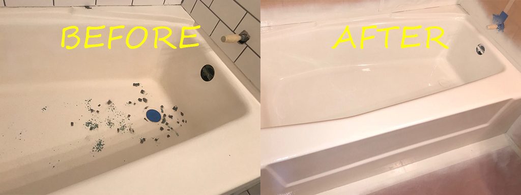 Before & after reglazing in New York — 19