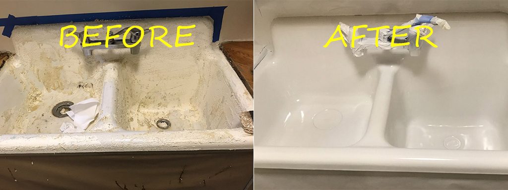 Before & after reglazing in New York — 22
