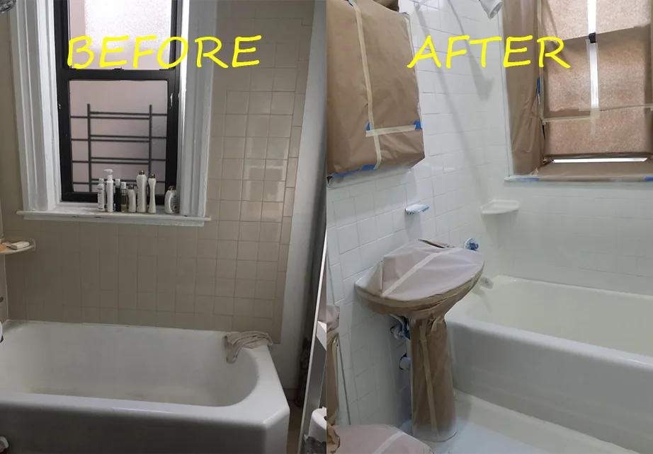 Before & after reglazing in New York — 25