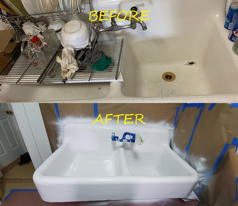 Before & after reglazing in New York — 47