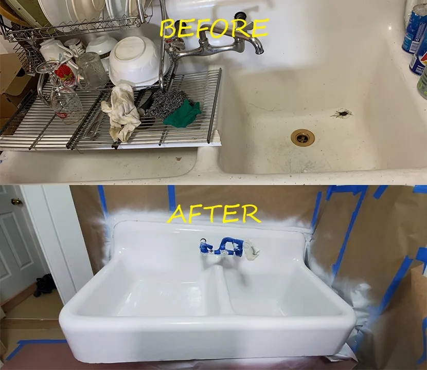Before & after reglazing in New York — 47