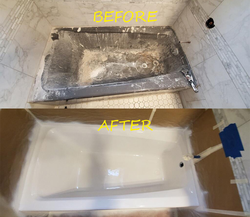 Before & after reglazing in New York — 49
