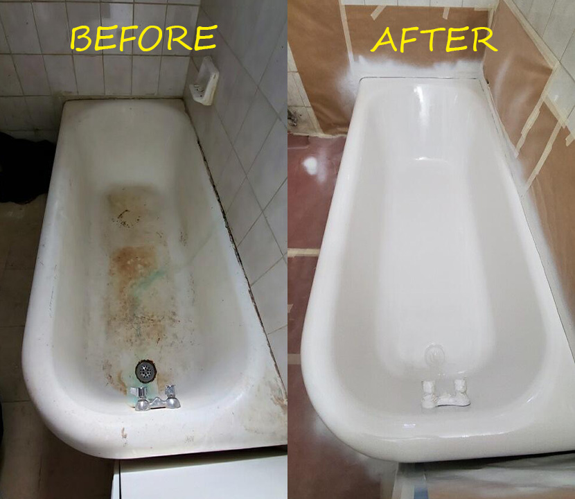 Before & after reglazing in New York — 50