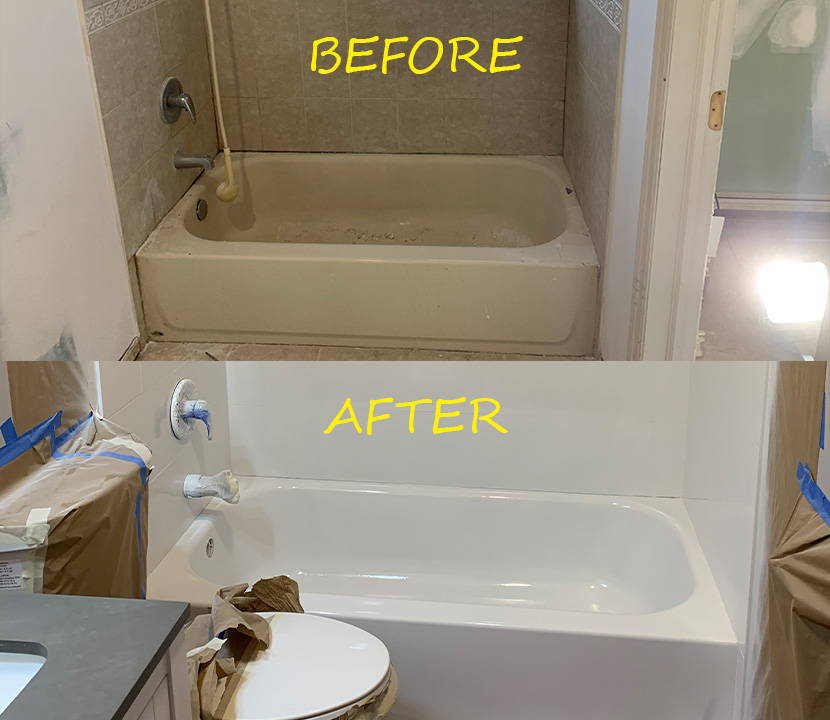 Before & after reglazing in New York — 54