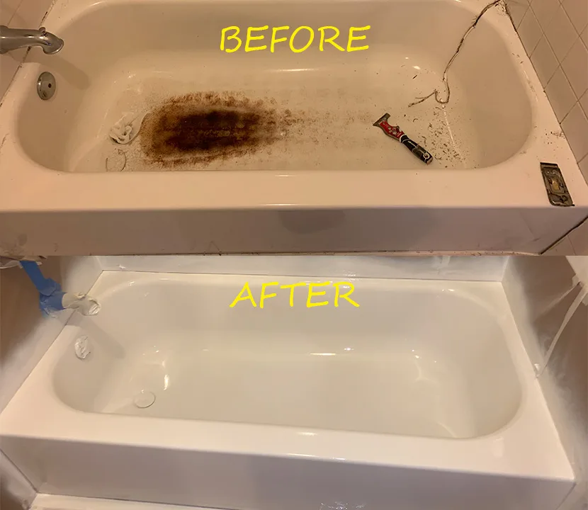 Before & after reglazing in New York — 56