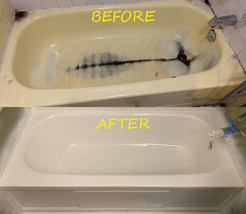 Before & after reglazing in New York — 58