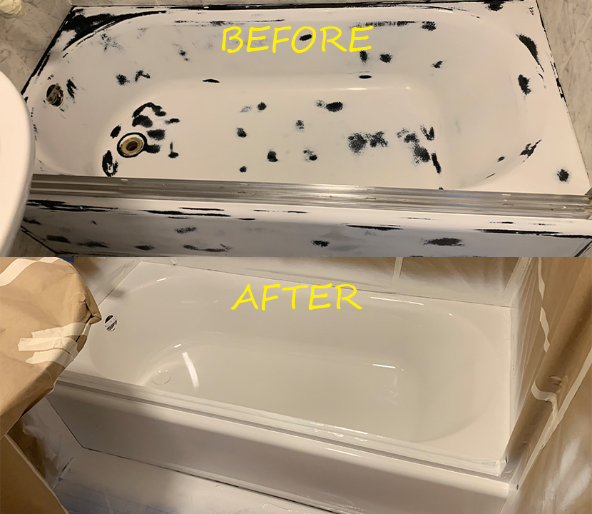 Before & after reglazing in New York — 59