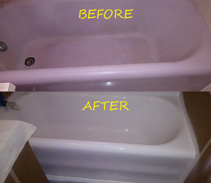 Before & after reglazing in New York — 60