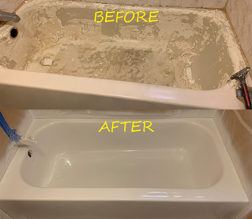 Before & after reglazing in New York — 61