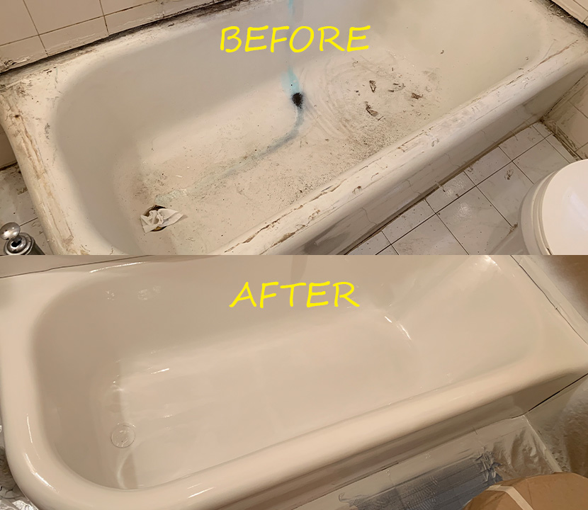 Before & after reglazing in New York — 64
