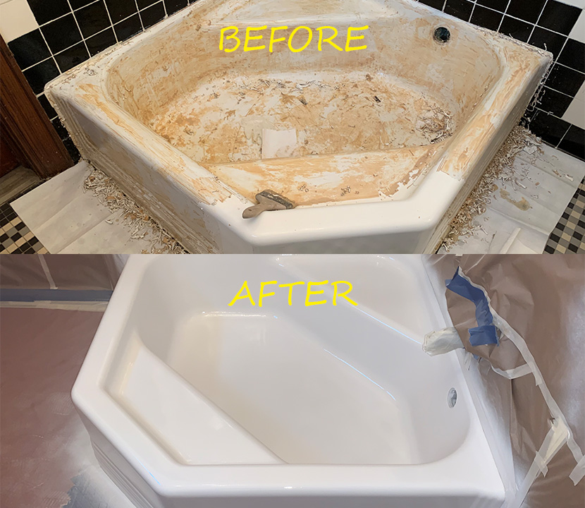 Before & after reglazing in New York — 65