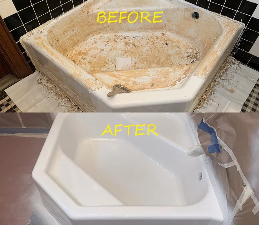 Before & after reglazing in New York — 65