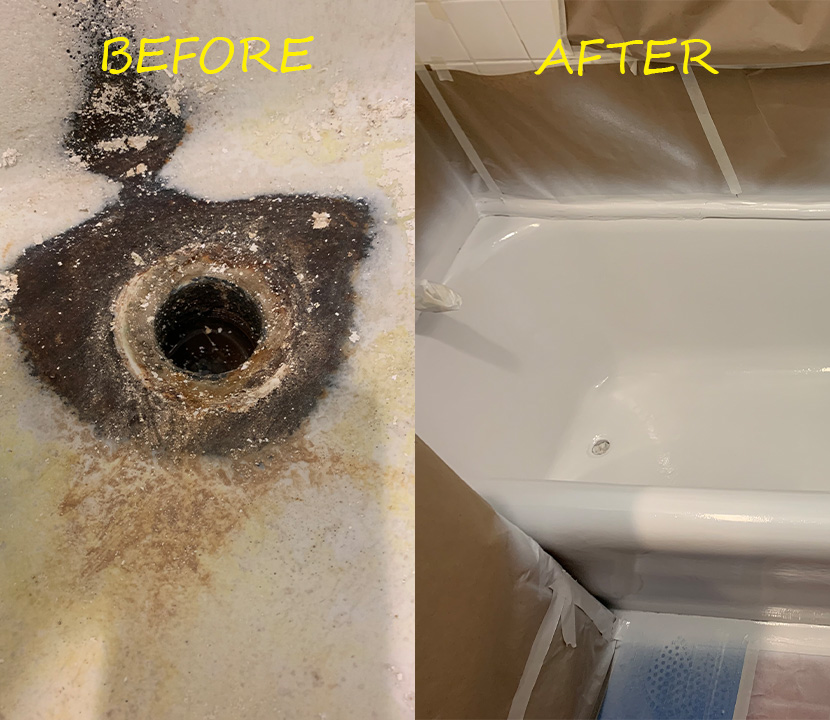 Before & after reglazing in New York — 67