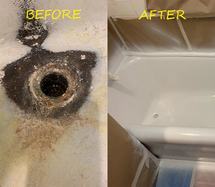 Before & after reglazing in New York — 67
