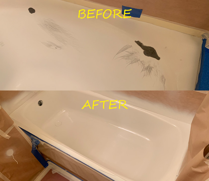 Before & after reglazing in New York — 68