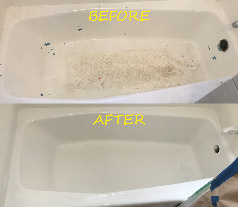 Before & after reglazing in New York — 70