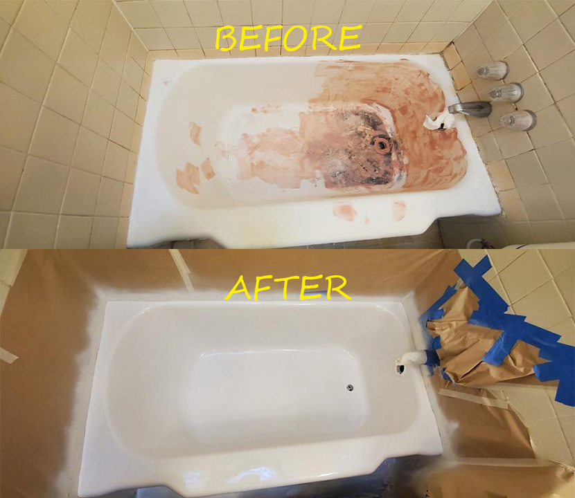 Before & after reglazing in New York — 75