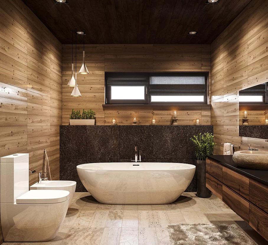 Wood and bathroom: do those notions match to each other?